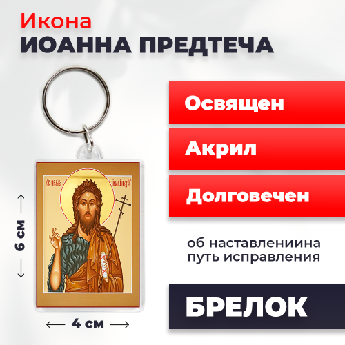 Освященная икона на брелке "Иоанн Предтече"
